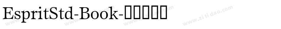 EspritStd-Book字体转换