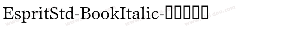 EspritStd-BookItalic字体转换