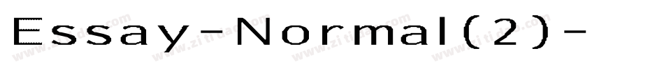 Essay-Normal(2)字体转换
