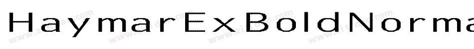 HaymarExBoldNormal字体转换