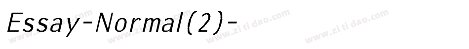 Essay-Normal(2)字体转换