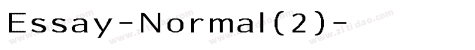 Essay-Normal(2)字体转换