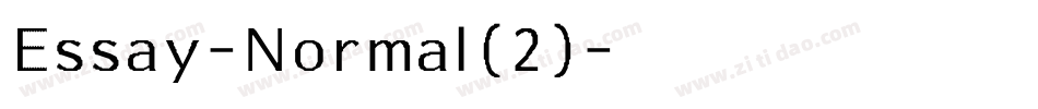 Essay-Normal(2)字体转换