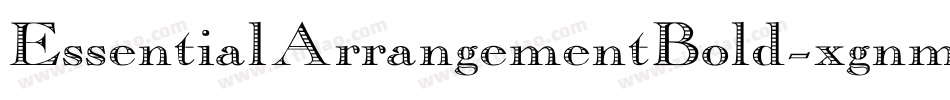 EssentialArrangementBold-xgnm字体转换