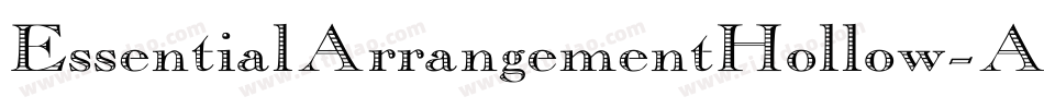 EssentialArrangementHollow-AXmp字体转换