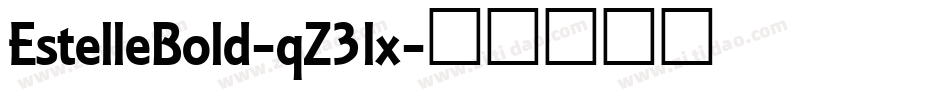 EstelleBold-qZ3lx字体转换