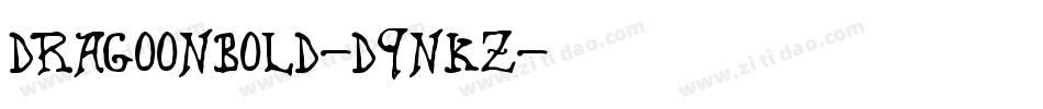 DragoonBold-d9nKZ字体转换