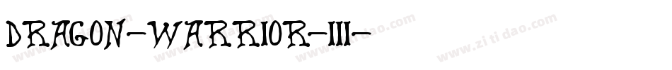 dragon-warrior-iii字体转换