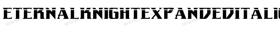 EternalKnightExpandedItalic-qrol字体转换