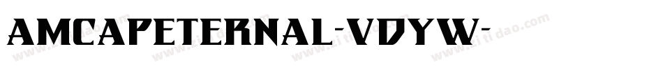 AmcapEternal-VdYw字体转换