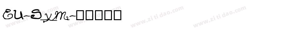 EU-Sym字体转换