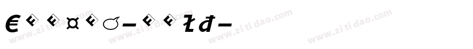 Eureka-Bold字体转换