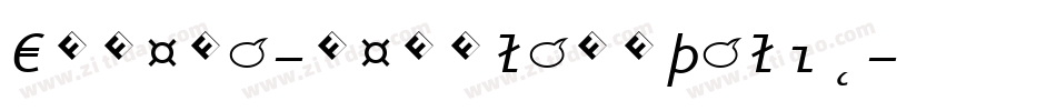 Eureka-RegularItalic字体转换