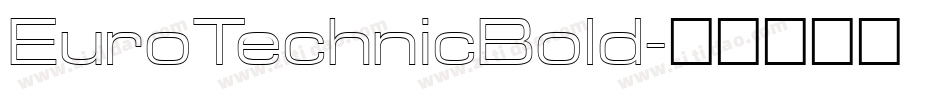 EuroTechnicBold字体转换
