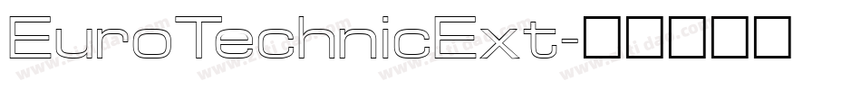 EuroTechnicExt字体转换