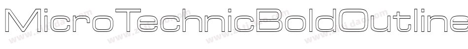 MicroTechnicBoldOutline字体转换
