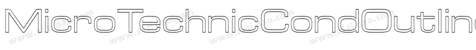 MicroTechnicCondOutline字体转换