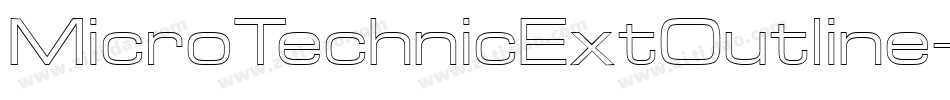MicroTechnicExtOutline字体转换
