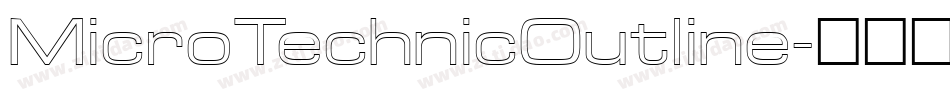 MicroTechnicOutline字体转换