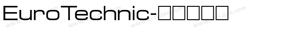 EuroTechnic字体转换