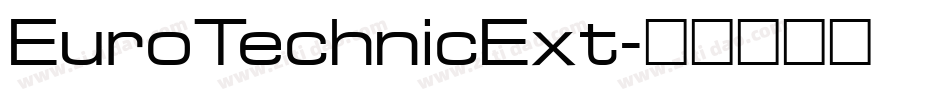 EuroTechnicExt字体转换