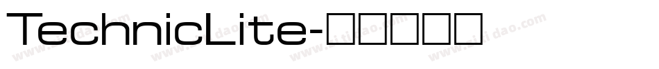 TechnicLite字体转换