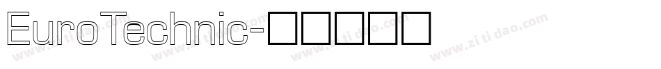 EuroTechnic字体转换