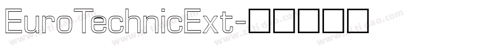 EuroTechnicExt字体转换