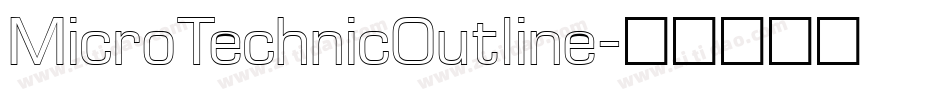 MicroTechnicOutline字体转换