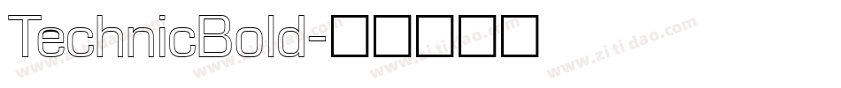 TechnicBold字体转换