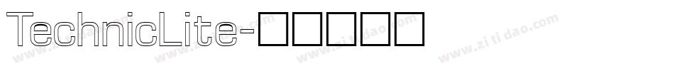 TechnicLite字体转换
