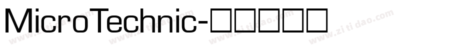 MicroTechnic字体转换