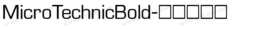 MicroTechnicBold字体转换