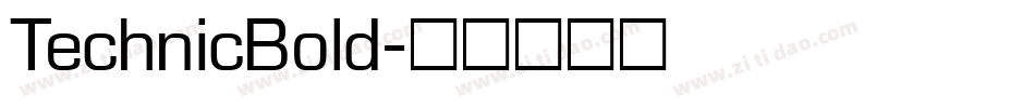 TechnicBold字体转换