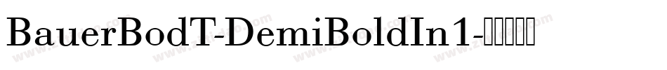 BauerBodT-DemiBoldIn1字体转换