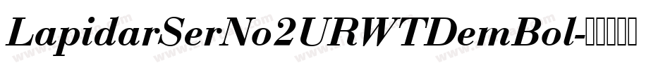 LapidarSerNo2URWTDemBol字体转换