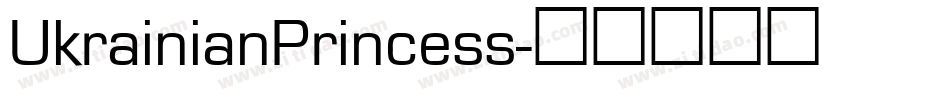 UkrainianPrincess字体转换