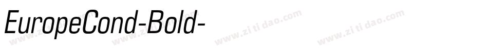 EuropeCond-Bold字体转换