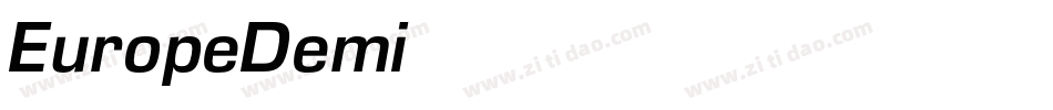 EuropeDemi字体转换
