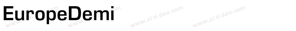 EuropeDemi字体转换