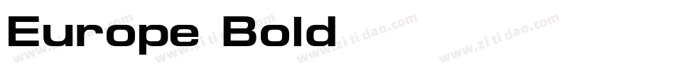 Europe-Bold字体转换