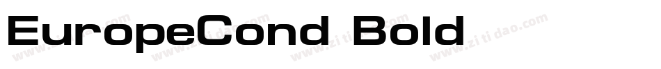 EuropeCond-Bold字体转换