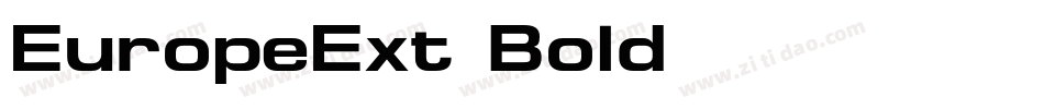 EuropeExt-Bold字体转换