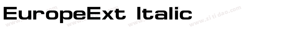 EuropeExt-Italic字体转换