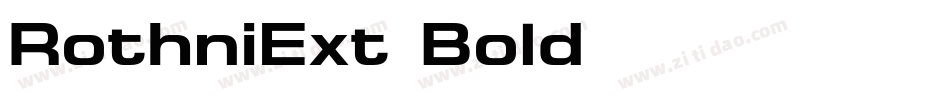 RothniExt-Bold字体转换