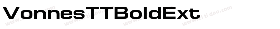 VonnesTTBoldExt字体转换