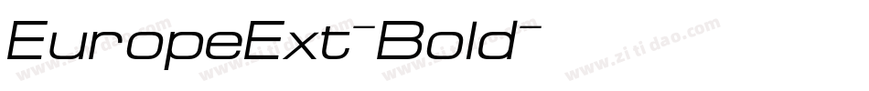 EuropeExt-Bold字体转换
