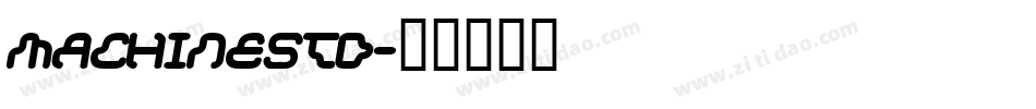 MachineStd字体转换