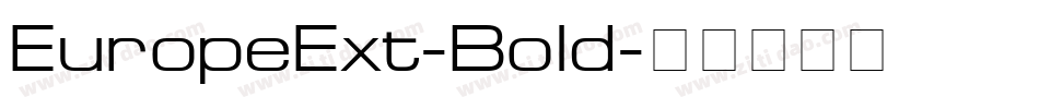 EuropeExt-Bold字体转换