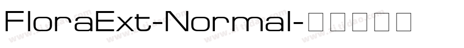 FloraExt-Normal字体转换